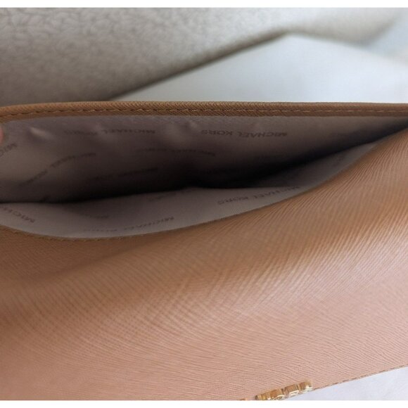 Michael Kors Jet Set Travel Large Phone Crossbody Brown BAG ONLY- NO STRAP - Picture 10 of 12